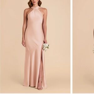 XS Birdy Grey Rose Gold “Eileen” halter bridesmaid Dress